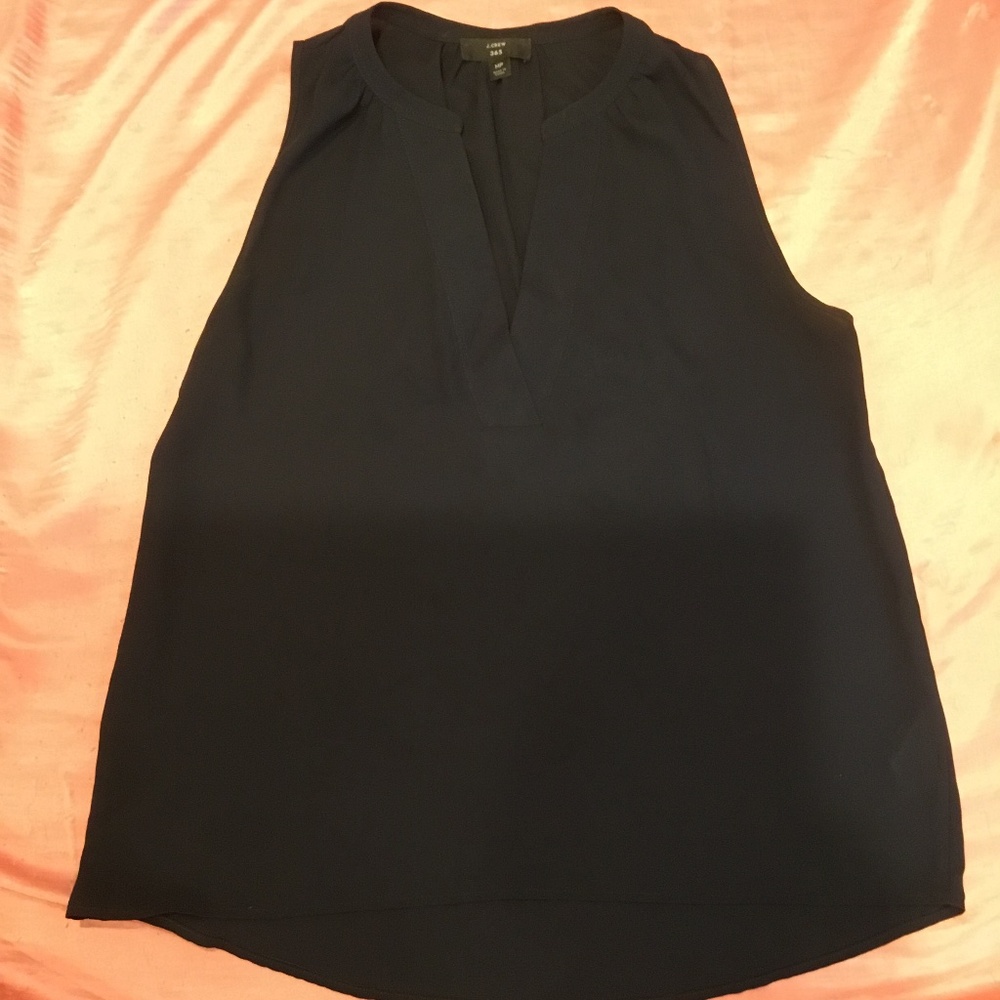 J.Crew 365 Petite drapey cap-sleeve Career top MP